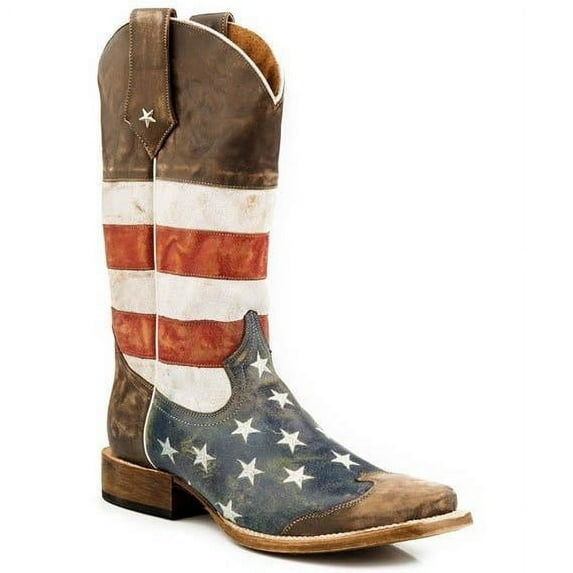Men’s Roper American West Boots Handcrafted Brown