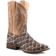 thumbnail image 1 of Men's Roper Big Fish Pirarucu PRINT Hybrid Sole Boots Handcrafted Brown, 1 of 1