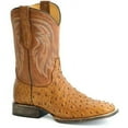 thumbnail image 1 of Men's Roper Oliver Ostrich Boots Handcrafted Brown, 1 of 1