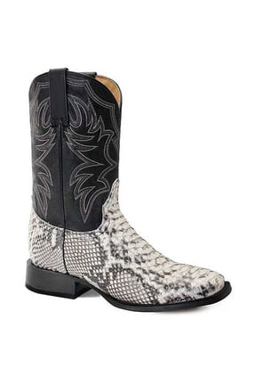 Men's Roper Peyton Python Boots Handcrafted Natural