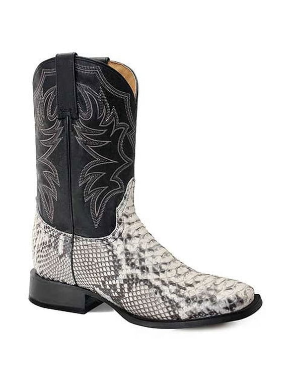 Men's Roper Peyton Python Boots Handcrafted Natural