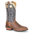 thumbnail image 1 of Men's Roper Ride 'Em Cowboy Leather GEO Sole Boots Handcrafted Tan, 1 of 2