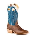 thumbnail image 1 of Men's Roper Ride'em Cowboy Leather Boots Handcrafted Tan, 1 of 2