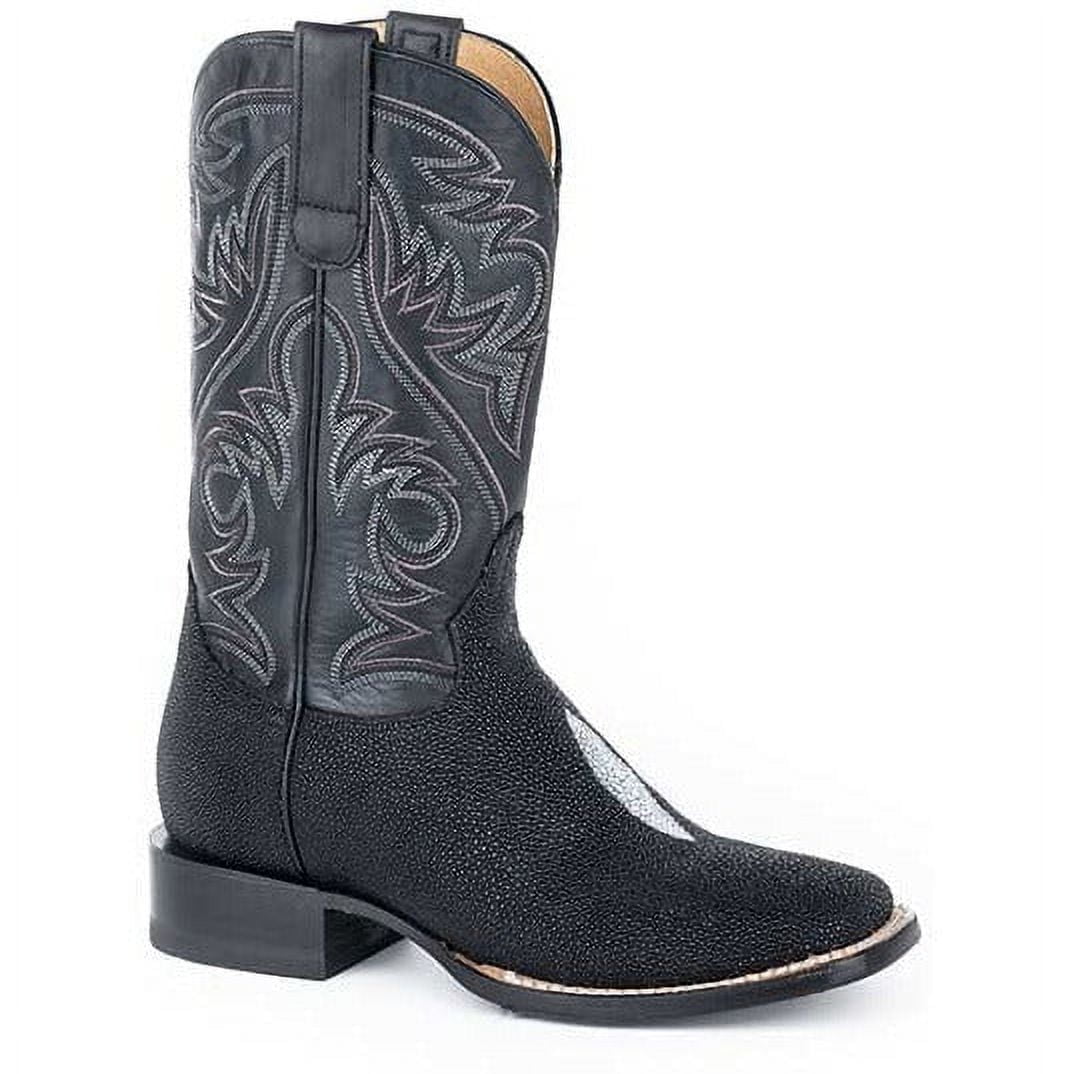 Men's Roper Silas Stingray Hybrid Sole Exotic Boots Handcrafted Black ...