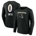 thumbnail image 1 of Men's Roquan Smith Black Baltimore Ravens Team Wordmark Player Name & Number Long Sleeve T-Shirt, 1 of 3