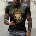 thumbnail image 1 of Men's Route 66 T-Shirt With Cool Designs, 1 of 3