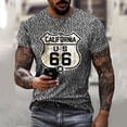 thumbnail image 1 of Men's Route 66 T-Shirt With Cool Designs, 1 of 3