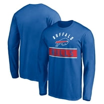 Men's Royal Buffalo Bills Team Arch Knockout Long Sleeve T-Shirt