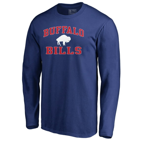 Men's Royal Buffalo Bills Vintage Collection Victory Arch Long Sleeve T-Shirt