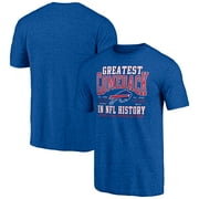 Mens Royal Buffalo Bills Vintage Tri-Blend T-Shirt