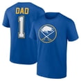 thumbnail image 1 of Men's Royal Buffalo Sabres Father's Day #1 Dad T-Shirt, 1 of 3