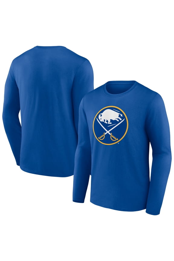 Men's Royal Buffalo Sabres Primary Logo Team Long Sleeve T-Shirt