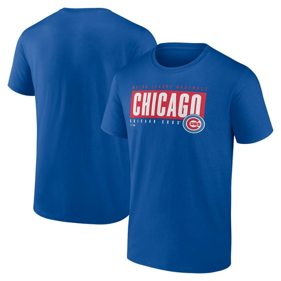 Men's Royal Chicago Cubs Blocked Out T-Shirt