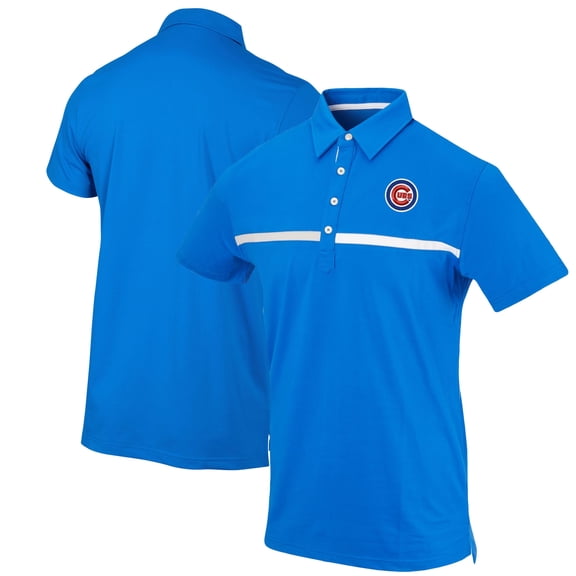 Men's Royal Chicago Cubs Color Blocked Stretch Polo