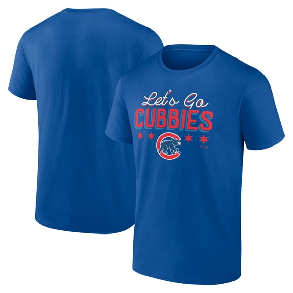 Men's Royal Chicago Cubs Let's Go Cubbies T-Shirt