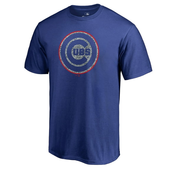 Men's Royal Chicago Cubs Static Logo T-Shirt