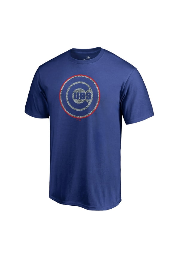 Men's Royal Chicago Cubs Static Logo T-Shirt