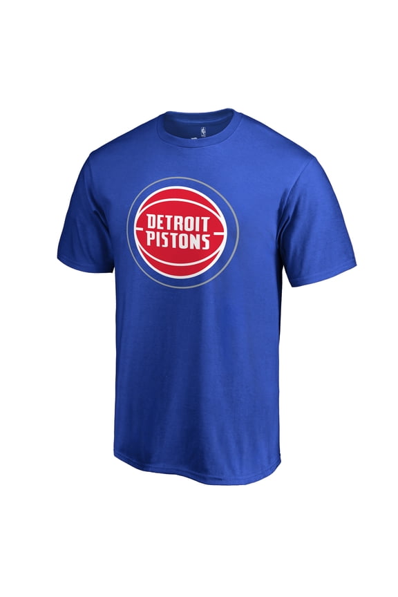 Men's Royal Detroit Pistons Primary Logo 2 T-Shirt