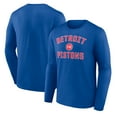 thumbnail image 1 of Men's Royal Detroit Pistons Victory Arch Team Long Sleeve T-Shirt, 1 of 3