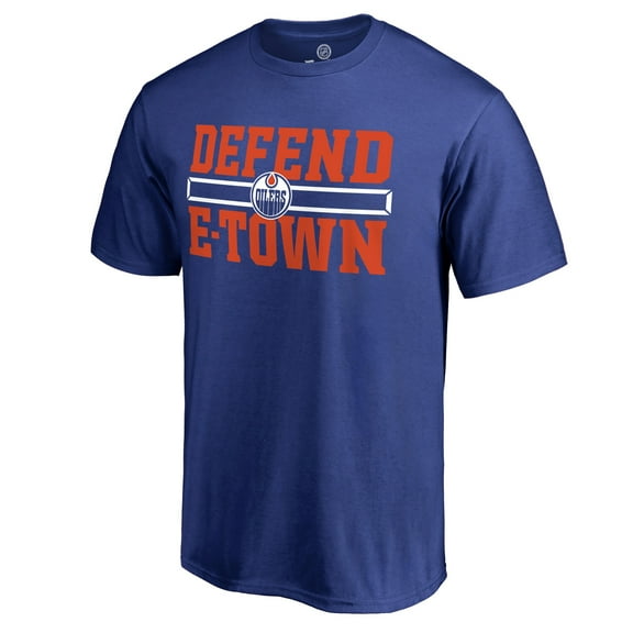 Men's Royal Edmonton Oilers Hometown Collection Defend T-Shirt