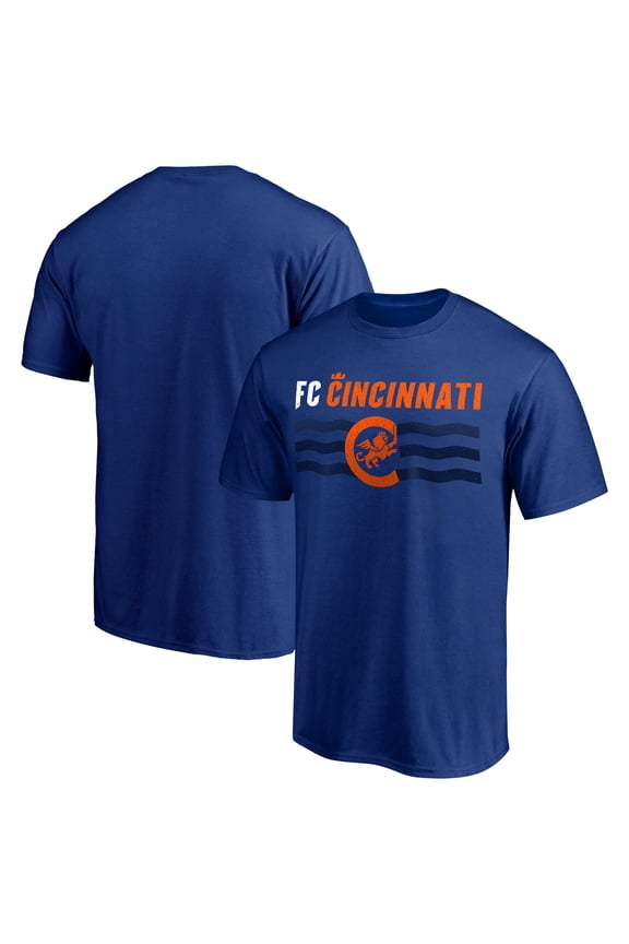 Men's Royal FC Cincinnati Hometown Collection Wavy T-Shirt