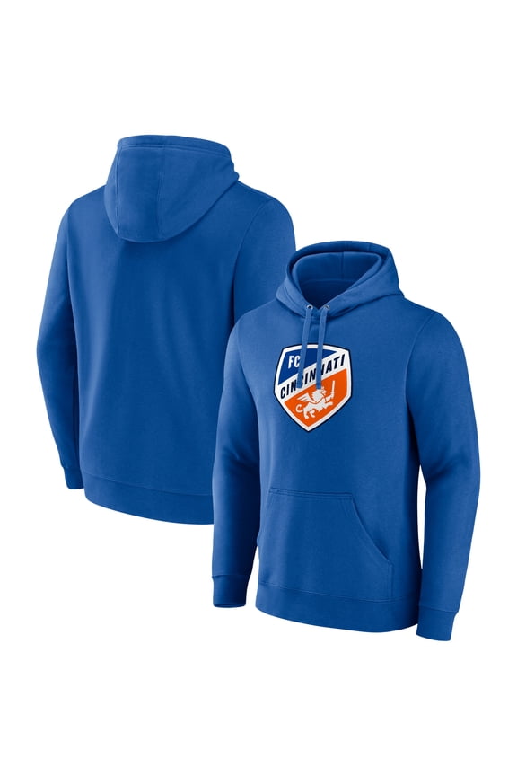 Men's Royal FC Cincinnati Official Logo Pullover Hoodie