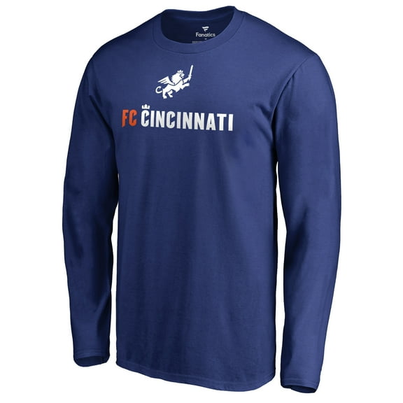 Men's Royal FC Cincinnati Victory Arch Long Sleeve T-Shirt