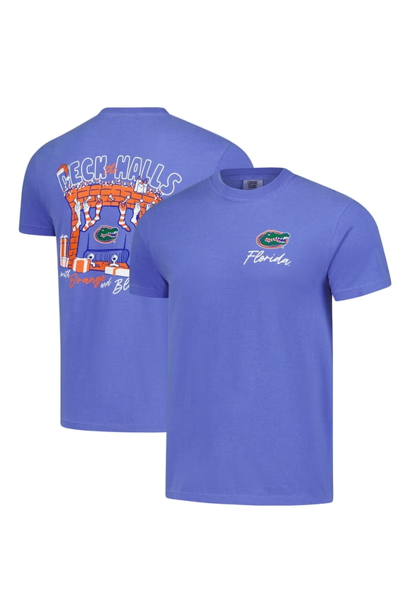 Men's Royal Florida Gators Deck the Halls Comfort Colors T-Shirt