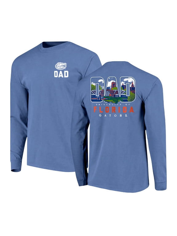 Men's Royal Florida Gators Father's Day Campus Drawing Long Sleeve T-Shirt