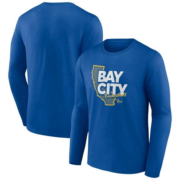 Men's Royal Golden State Warriors Huddle Long Sleeve T-Shirt