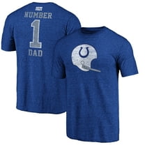 Men's Royal Indianapolis Colts #1 Dad Team Logo T-Shirt