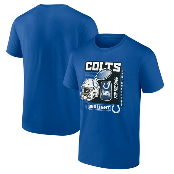Men's Royal Indianapolis Colts Bud Light T-Shirt