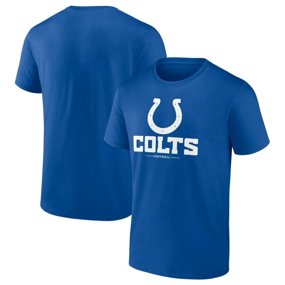 Men's  Royal Indianapolis Colts Team Lockup T-Shirt