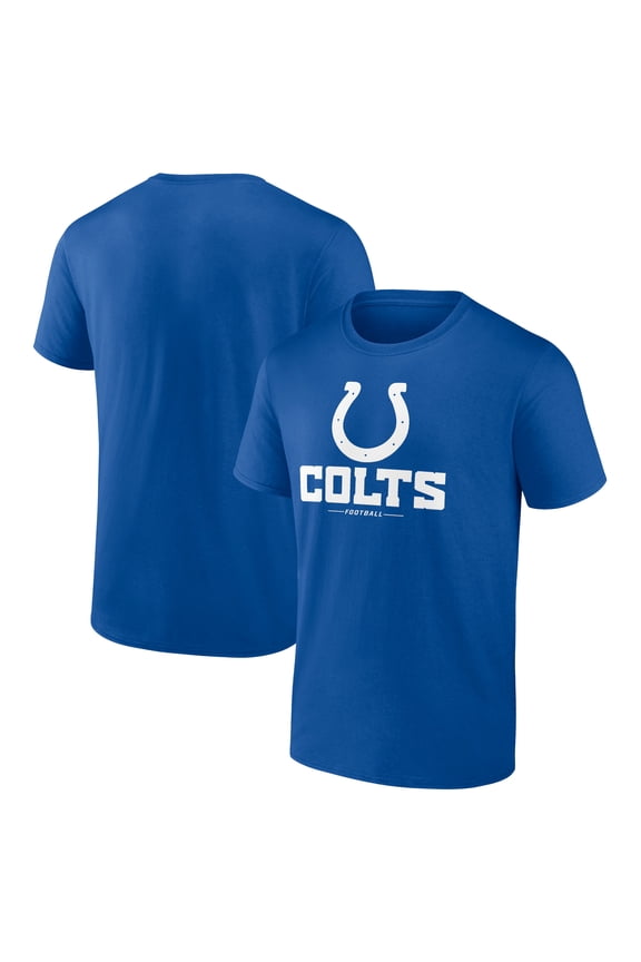 Men's  Royal Indianapolis Colts Team Lockup T-Shirt
