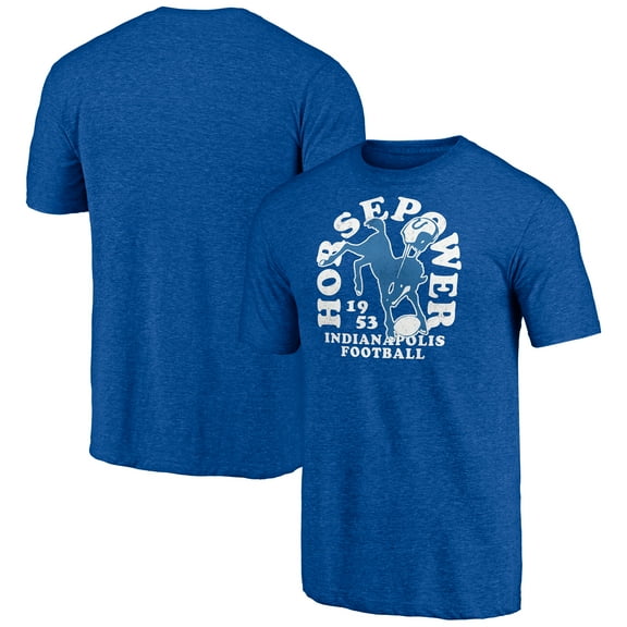 Men's  Royal Indianapolis Colts Vintage Tri-Blend T-Shirt