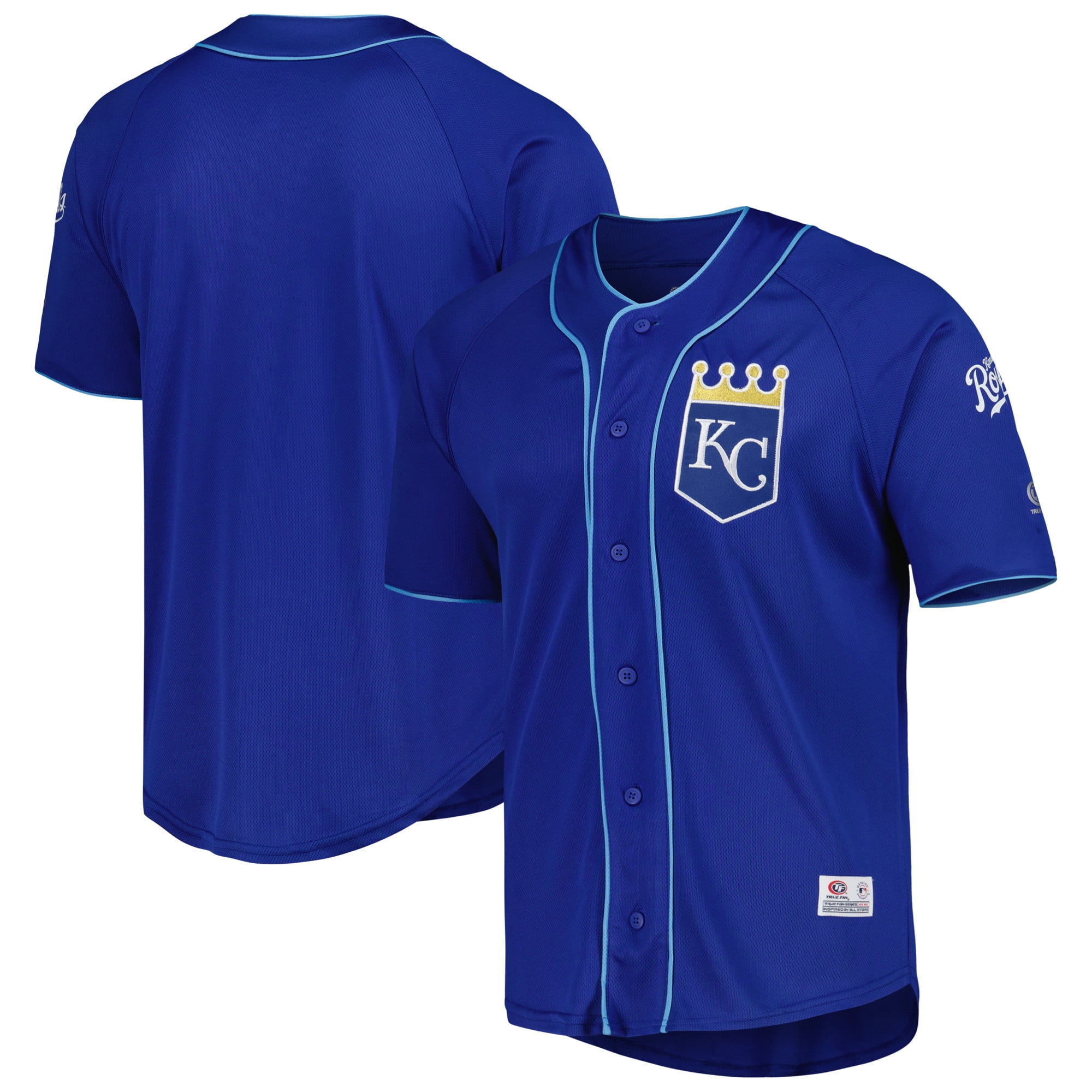 Royals button up jersey clearance