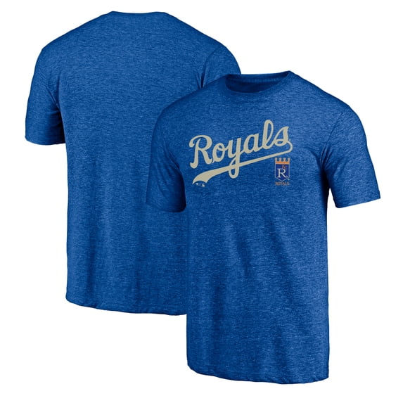 Men's Royal Kansas City Royals Cooperstown Series Sweep Tri-Blend T-Shirt