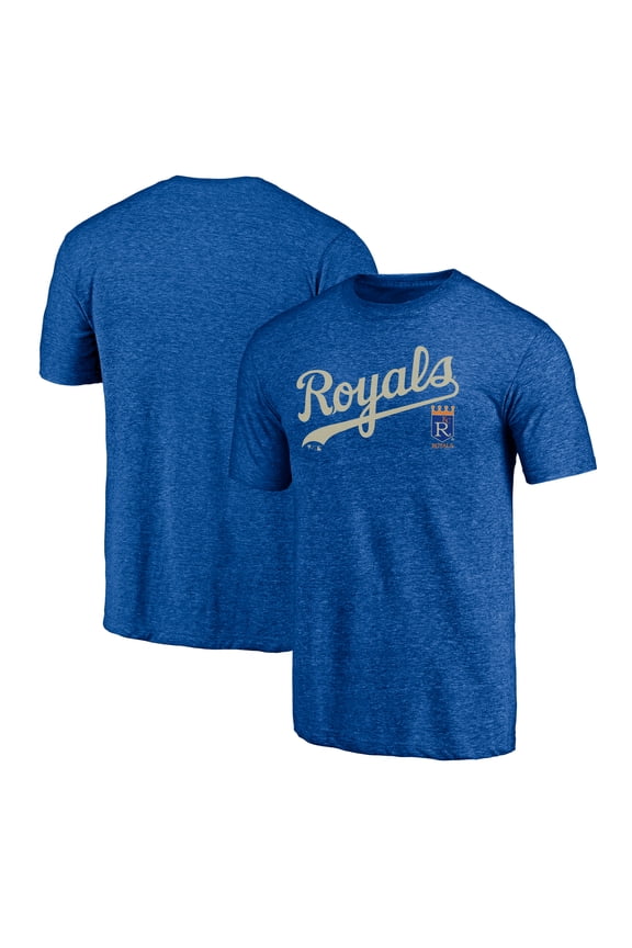 Men's Royal Kansas City Royals Cooperstown Series Sweep Tri-Blend T-Shirt