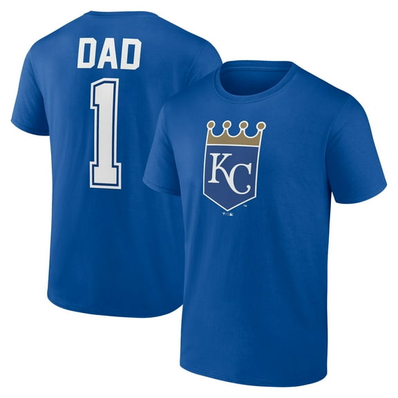 Men's Royal Kansas City Royals Father's Day #1 Dad T-Shirt