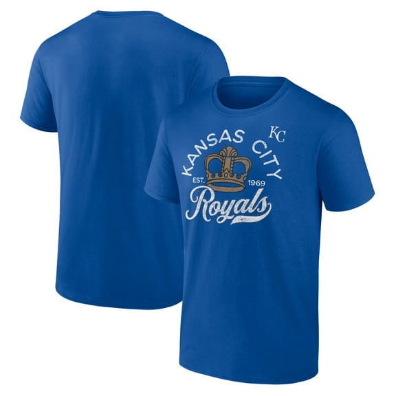 Men's Royal Kansas City Royals Hometown Retro Crown T-Shirt