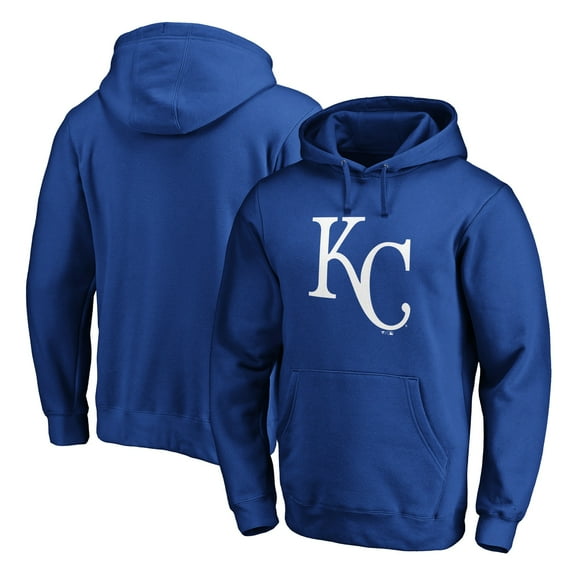 Men's Royal Kansas City Royals Official Team Logo Pullover Hoodie