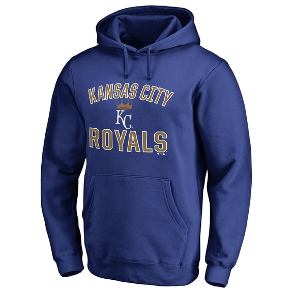 Men's Royal Kansas City Royals Victory Arch Pullover Hoodie