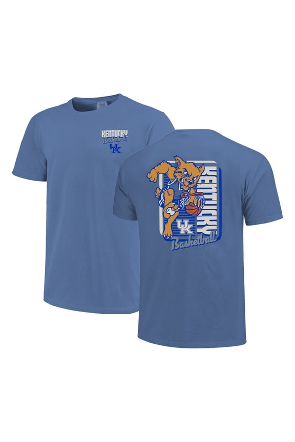 Men's Royal Kentucky Wildcats Comfort Colors Mascot Dunk T-Shirt