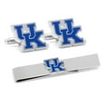 thumbnail image 1 of Men's Royal Kentucky Wildcats Cufflinks and Tie Bar Gift Set, 1 of 8