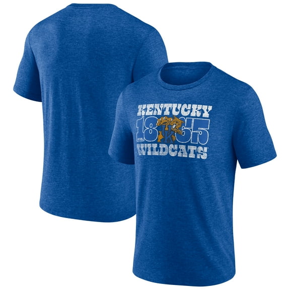 Men's Royal Kentucky Wildcats Established Tri-Blend T-Shirt