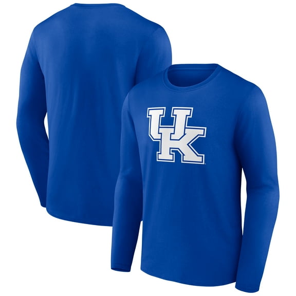 Men's Royal Kentucky Wildcats Primary Logo Long Sleeve T-Shirt