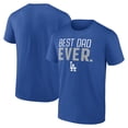 thumbnail image 1 of Men's Royal Los Angeles Dodgers Best Dad Ever T-Shirt, 1 of 3