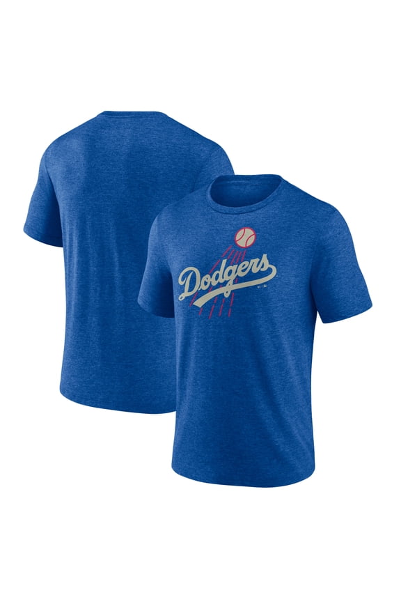 Men's Royal Los Angeles Dodgers Cooperstown Series Sweep Tri-Blend T-Shirt