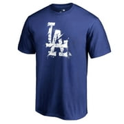 Mens Royal Los Angeles Dodgers Splatter Logo T-Shirt