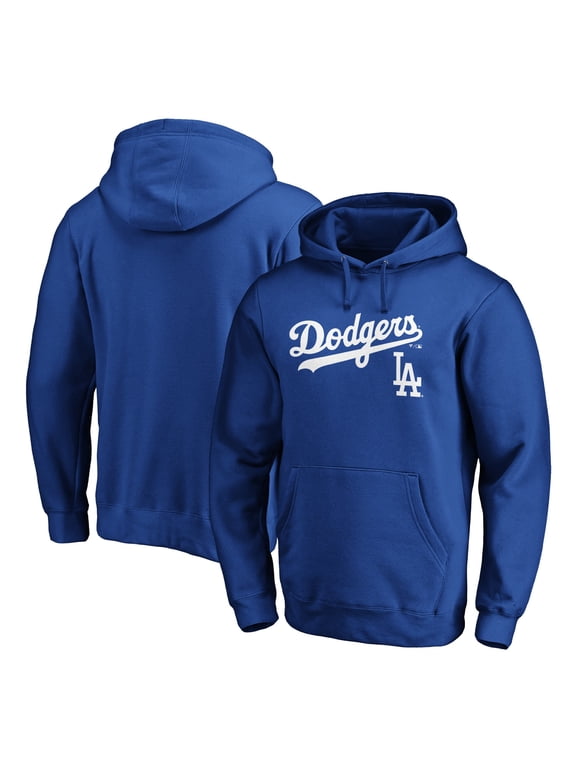 Men's Royal Los Angeles Dodgers Team Lock Up Logo Pullover Hoodie